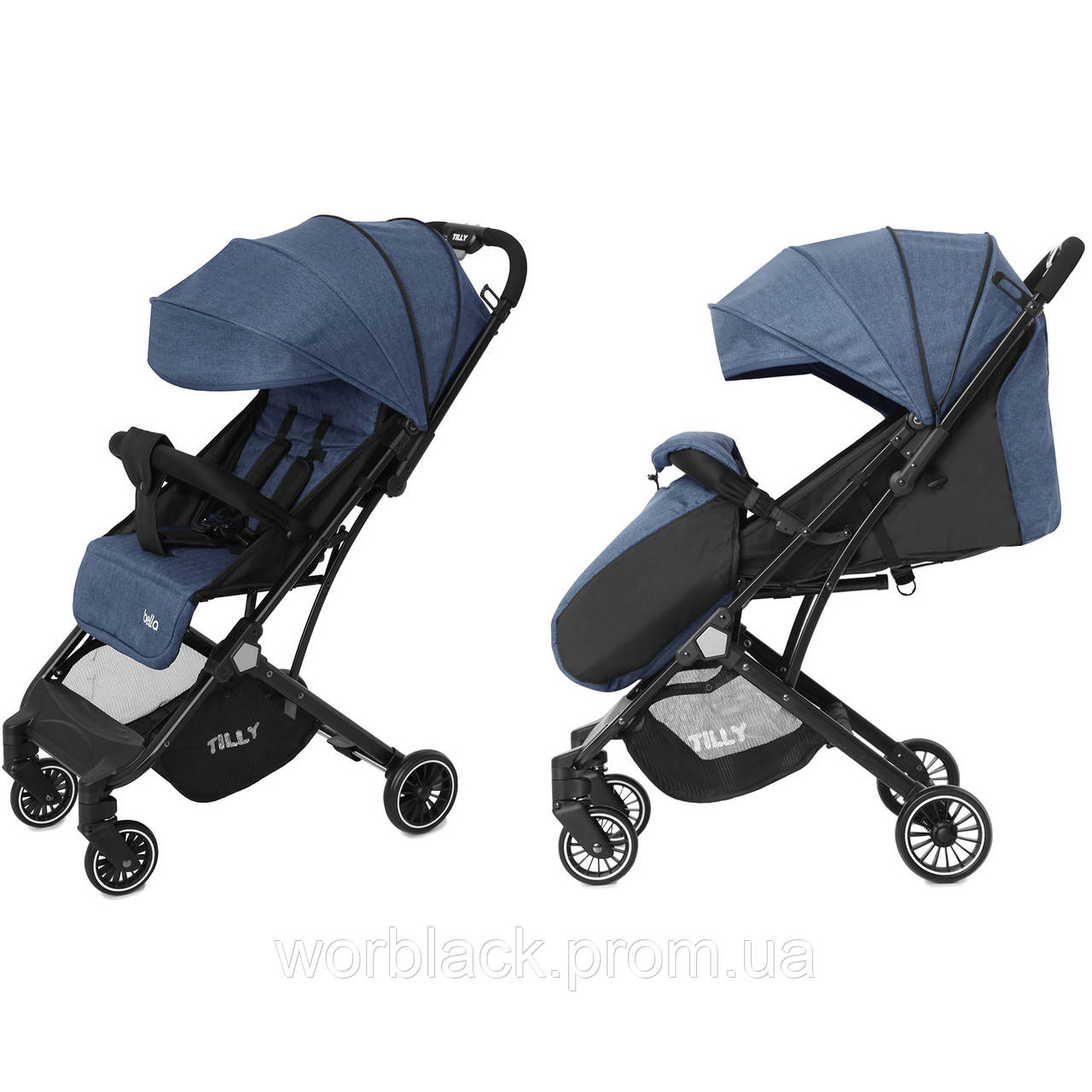 

Коляска прогулочная Tilly Bella T-163 Sky Blue +дождевик S/1/