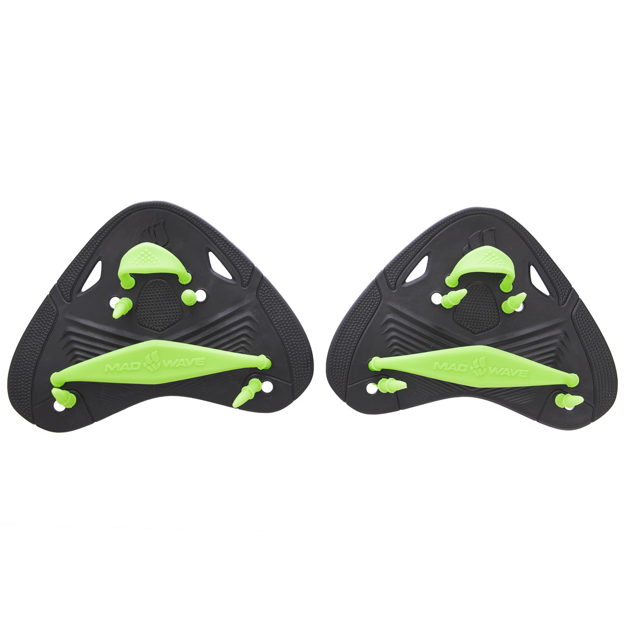 

Лопатки для плавания гребные MadWave FINGER PADDLES M074604001W (полипропилен, силикон, р-р15x15,5см, черный