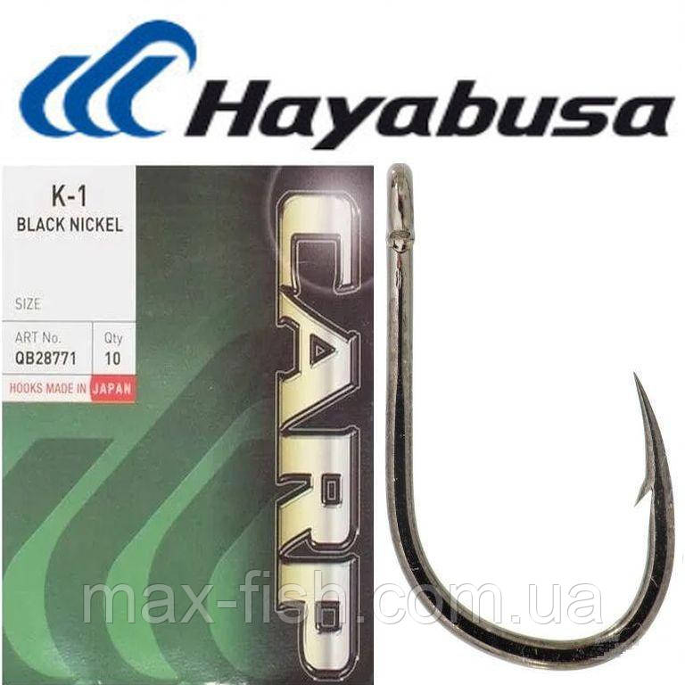 

Крючок Hayabusa K-1 Black Nickel №4 (10шт) (Черный Никель)