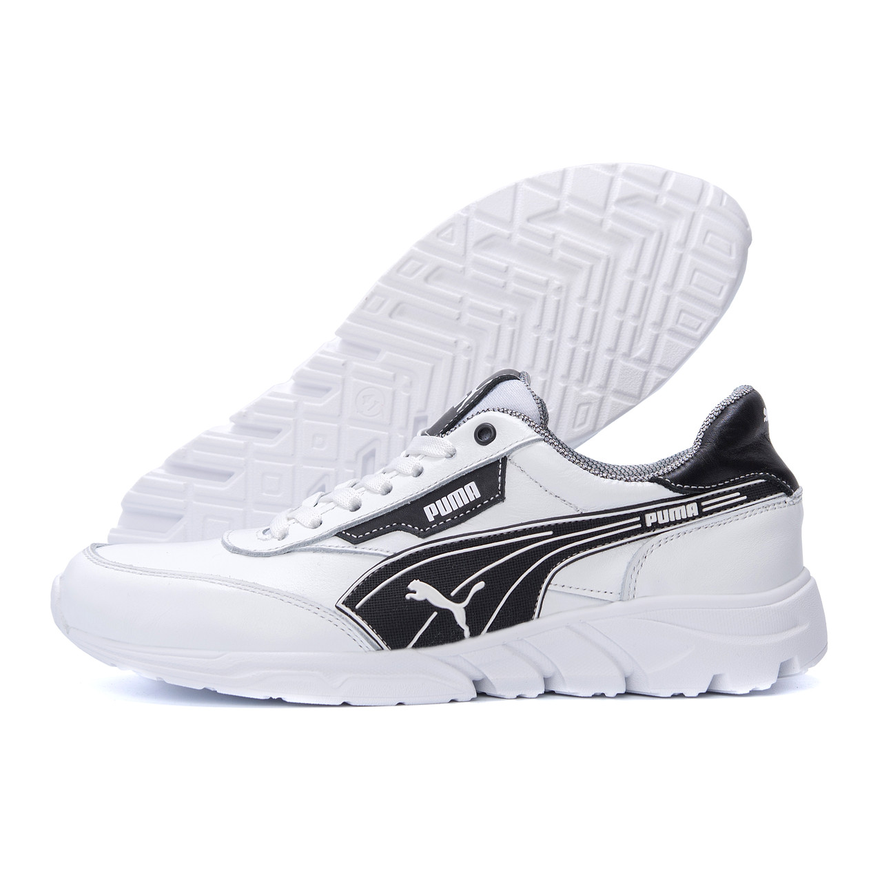 

Чоловічі шкіряні кросівки Puma White (репліка), Белый