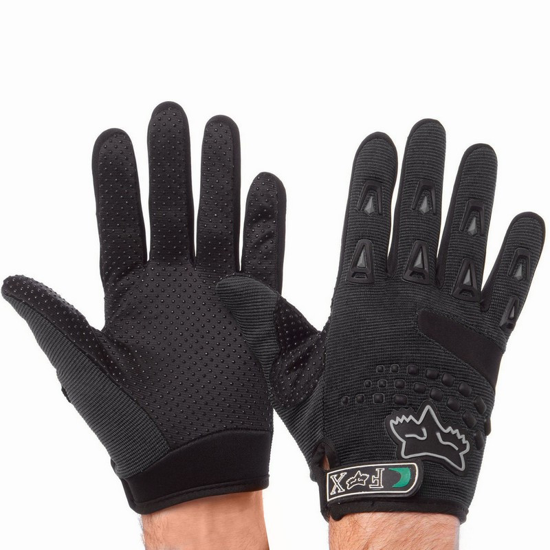 

Кроссовые перчатки текстильные FOX черные BC-4641, Черный