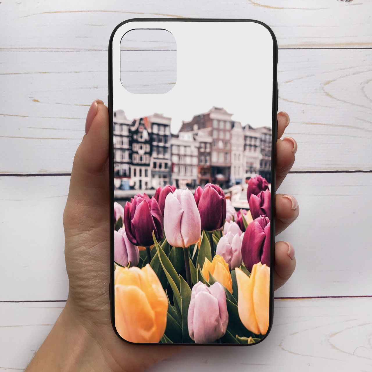 

Чехол Mood для iPhone 11 Pro с рисунком Тюльпаны SKL68-284817, Разные цвета