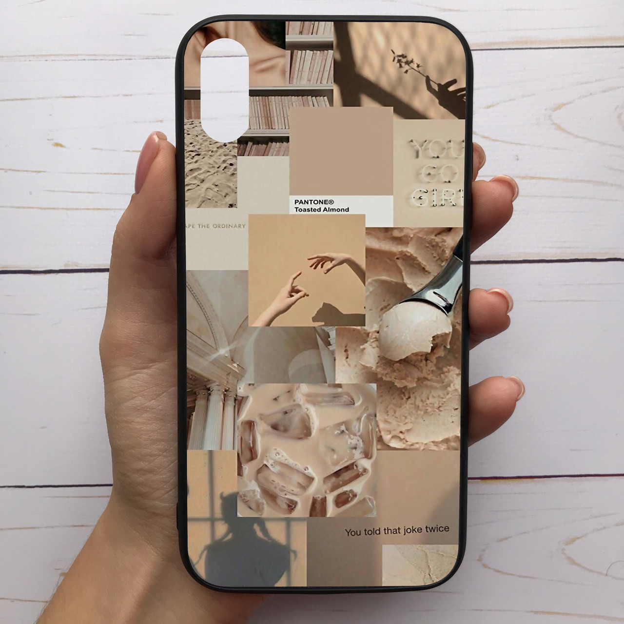 

Чехол Mood для iPhone Xs Max с рисунком Бежевый коллаж SKL68-287517, Разные цвета