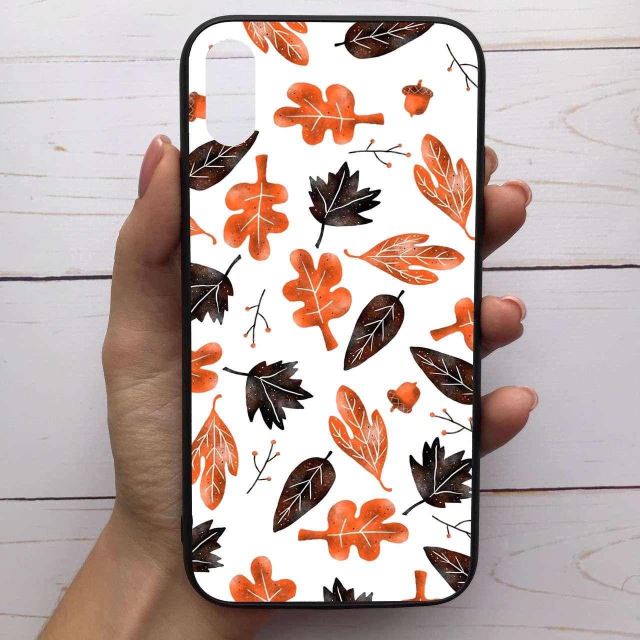 

Чехол Mood для iPhone Xs Max с рисунком Листочки SKL68-287598, Разные цвета