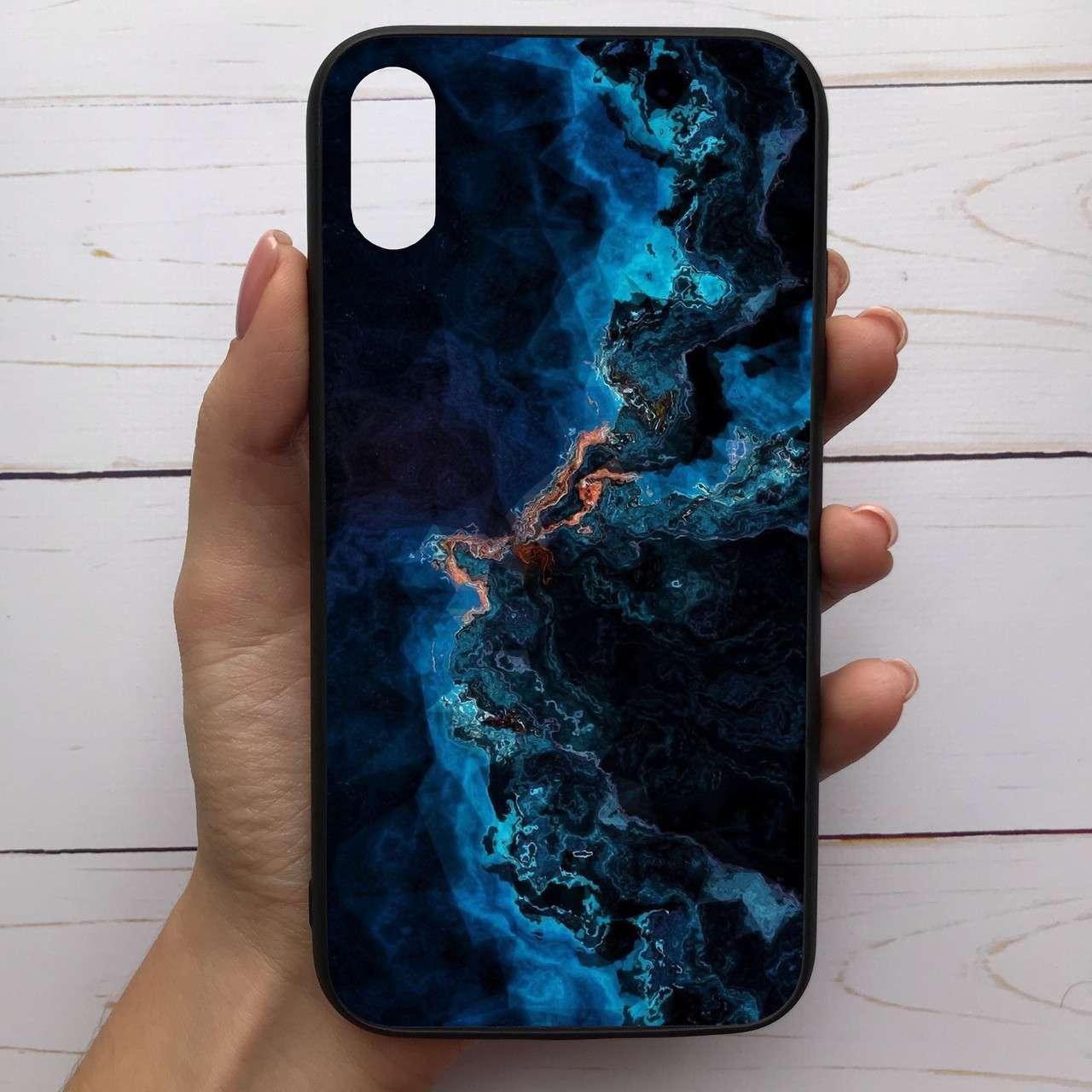 

Чехол Mood для iPhone Xs Max с рисунком Мрамор глубокий синий SKL68-288487, Разные цвета