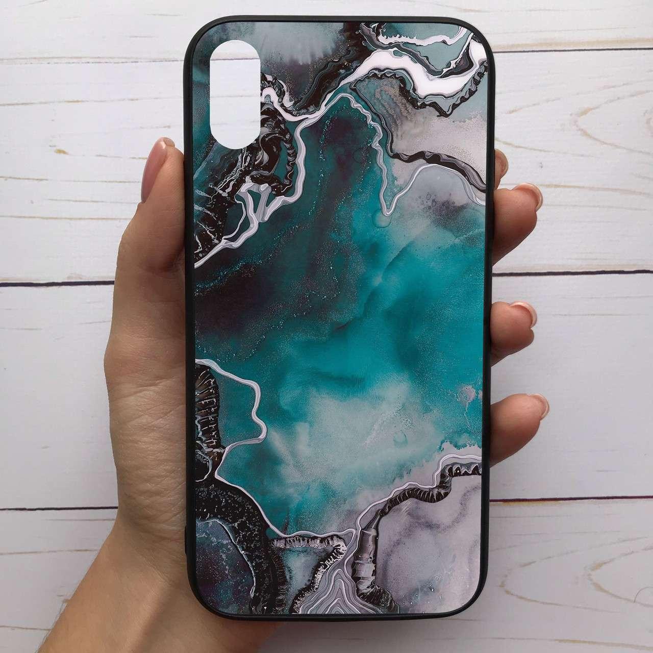 

Чехол Mood для iPhone Xs Max с рисунком Мрамор зеленый SKL68-286344, Разные цвета