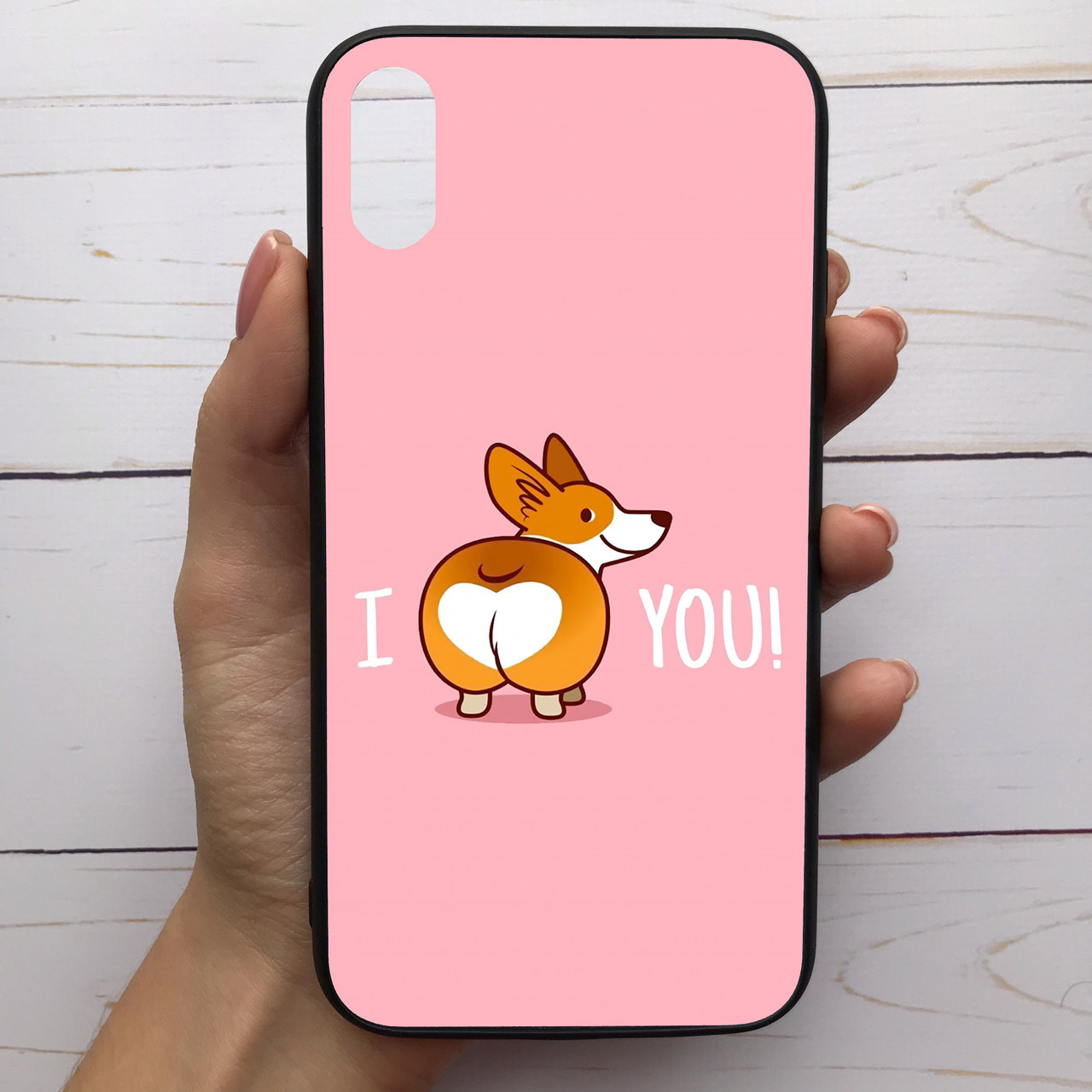 

Чехол Mood для iPhone Xr с рисунком Корги i love you SKL68-286151, Разные цвета