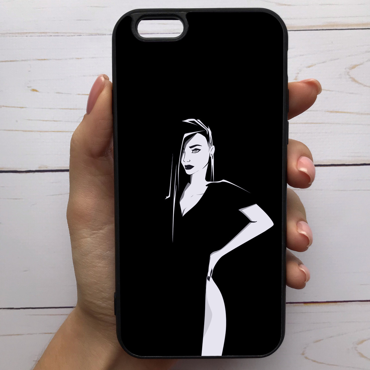 

Чехол Mood для iPhone 6 Plus/6s Plus с рисунком Девушка на черном SKL68-285513, Разные цвета