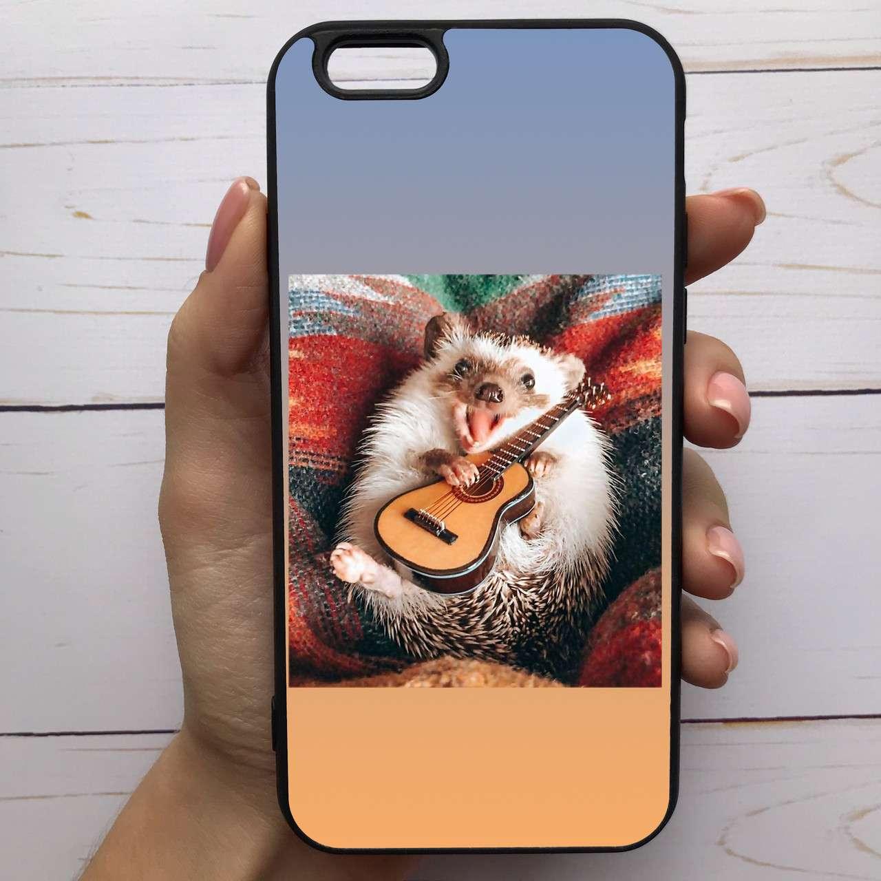 

Чехол Mood для iPhone 6 Plus/6s Plus с рисунком Ёжик с гитарой SKL68-288026, Разные цвета