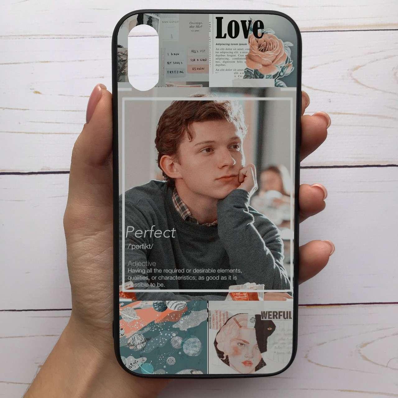 

Чехол Mood для iPhone Xs Max с рисунком Том Холланд коллаж SKL68-286191, Разные цвета