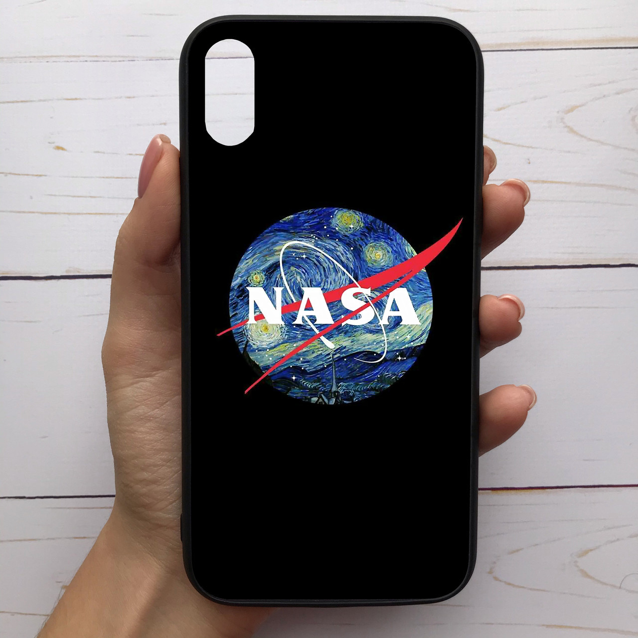 

Чехол Mood для iPhone Xr с рисунком Наса на черном фоне SKL68-286069, Разные цвета