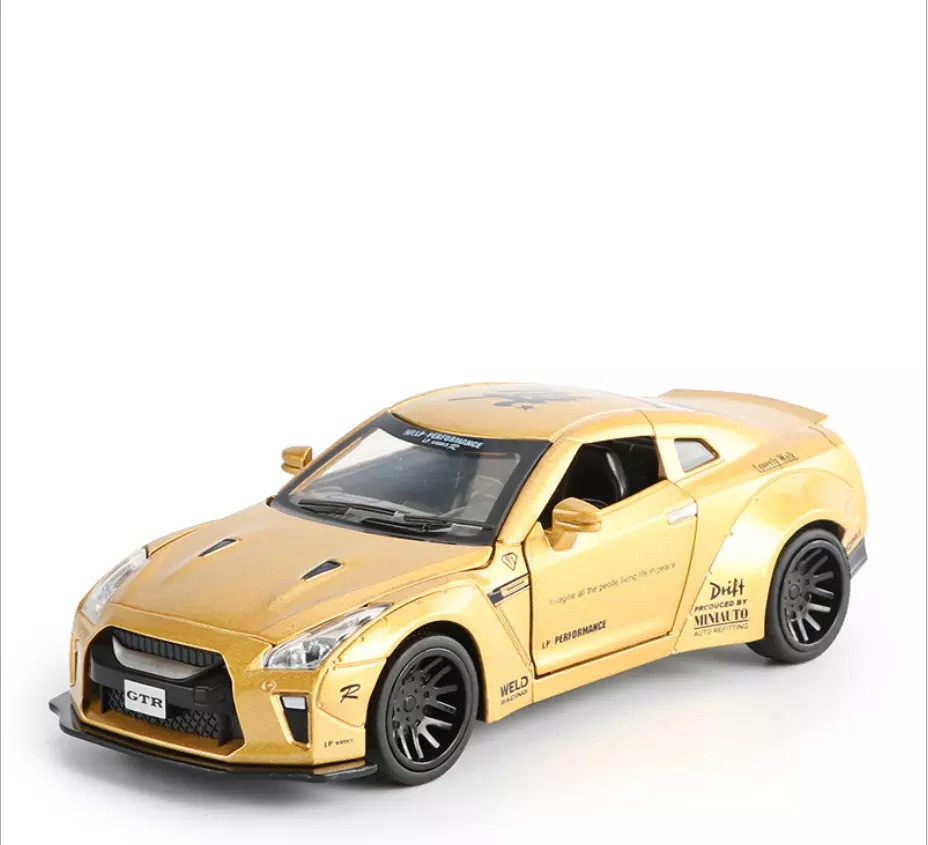 

Машина металлическая Nissan GTR 7862 со звуковыми эффектами (Gold)