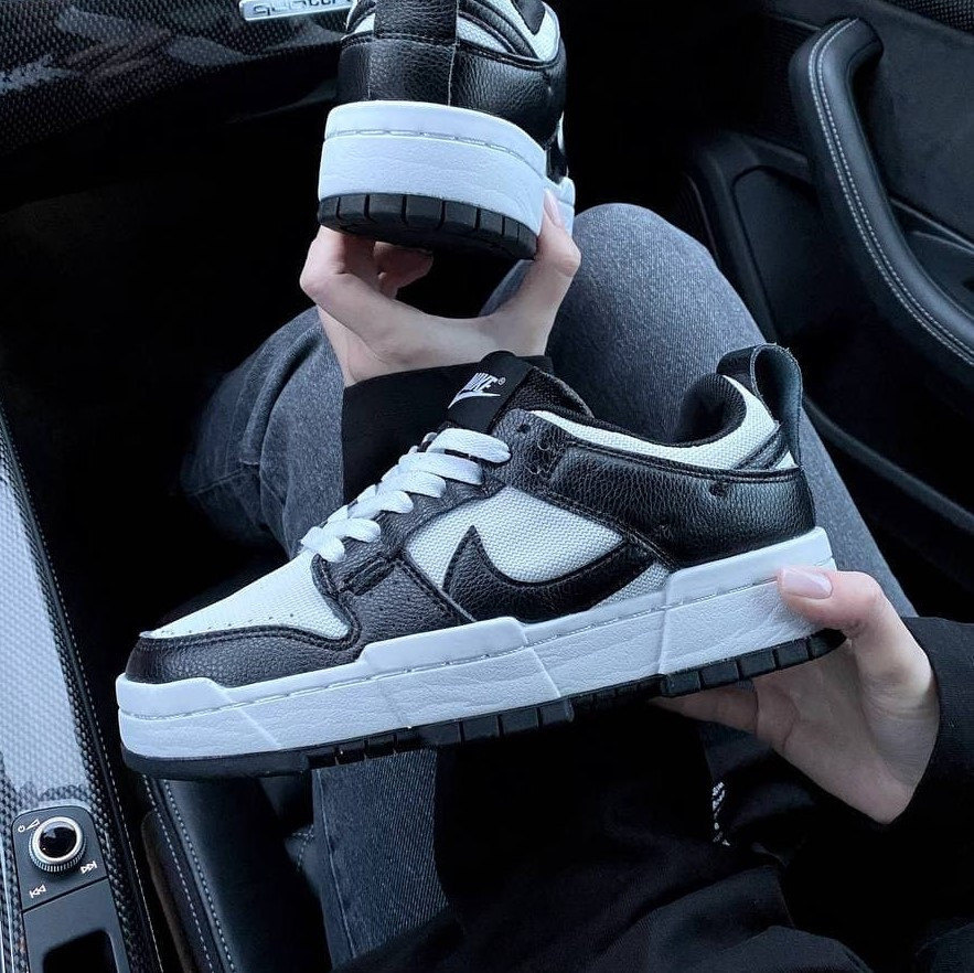 

Nike Dunk Disrupt Black White | кроссовки мужские и женские; белые/черные; осенние/весенние/летние, Черно-белый