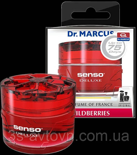 

Ароматизатор Dr.Marcus (Освежитель воздуха в машину) Senso Deluxe - гелевый на панель _Wildberries