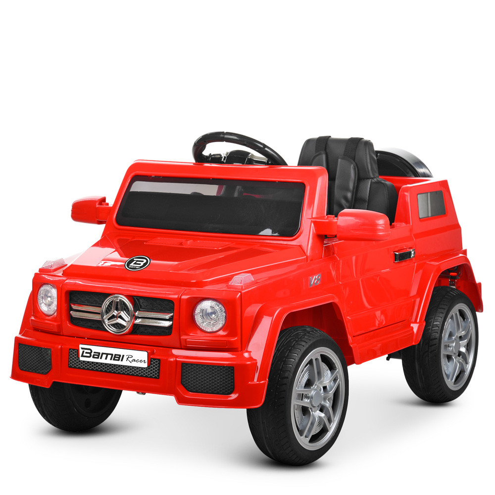 

Детский электромобиль Mercedes (2 мотора по 25W, 2 аккум, МР3,USB) Джип Bambi M 2788EBLR-3 Красный