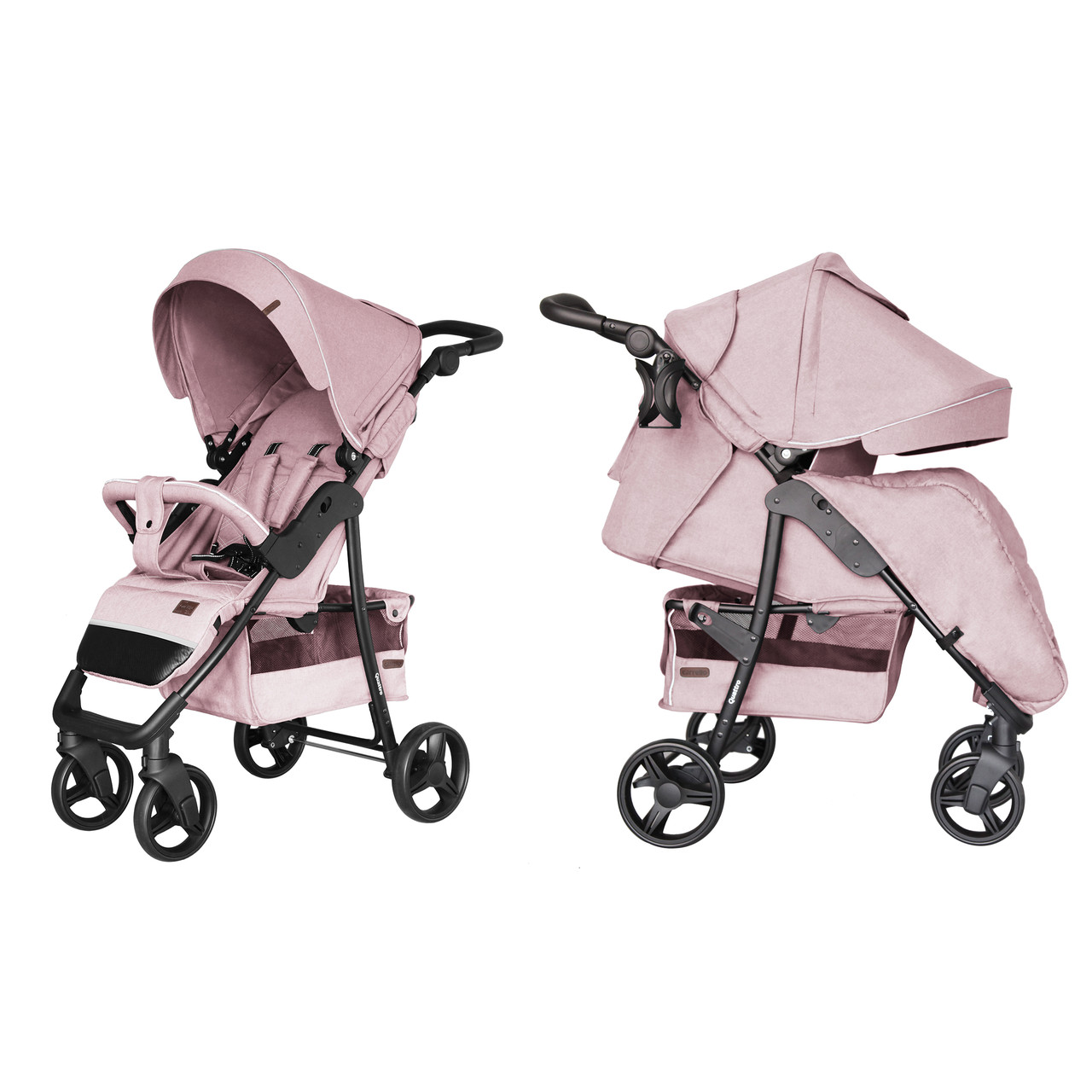 

Коляска прогулочная CARRELLO Quattro CRL-8502/3 Vanilla Pink +дождевик M +москитка /1/ MOQ