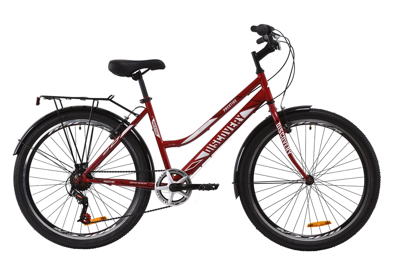 

Велосипед 26" Discovery PRESTIGE WOMAN 2020 (рубиновый)