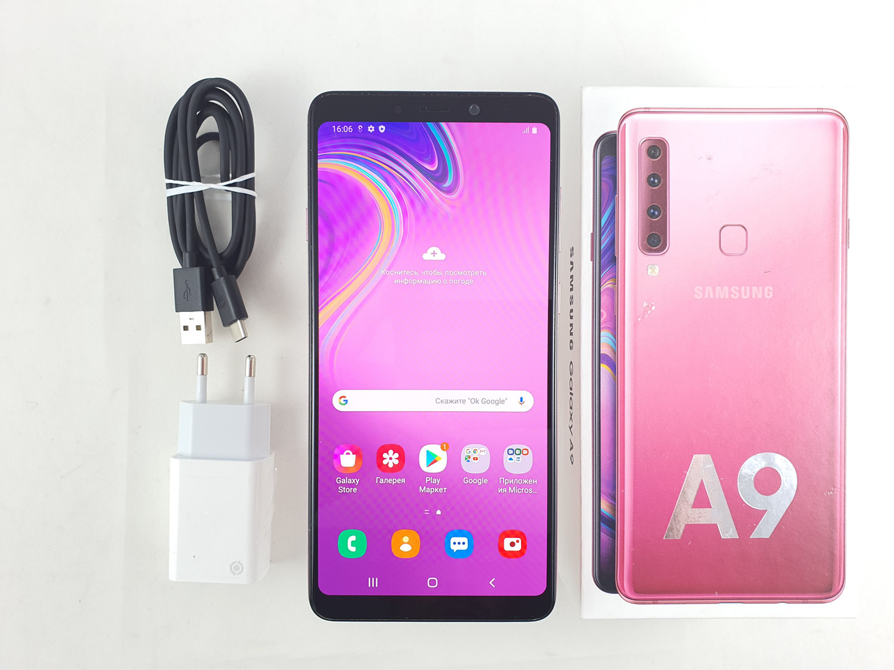 

Samsung Galaxy A9 2018 (A920F) 6/128GB Bubblegum Pink Grade C, Розовый