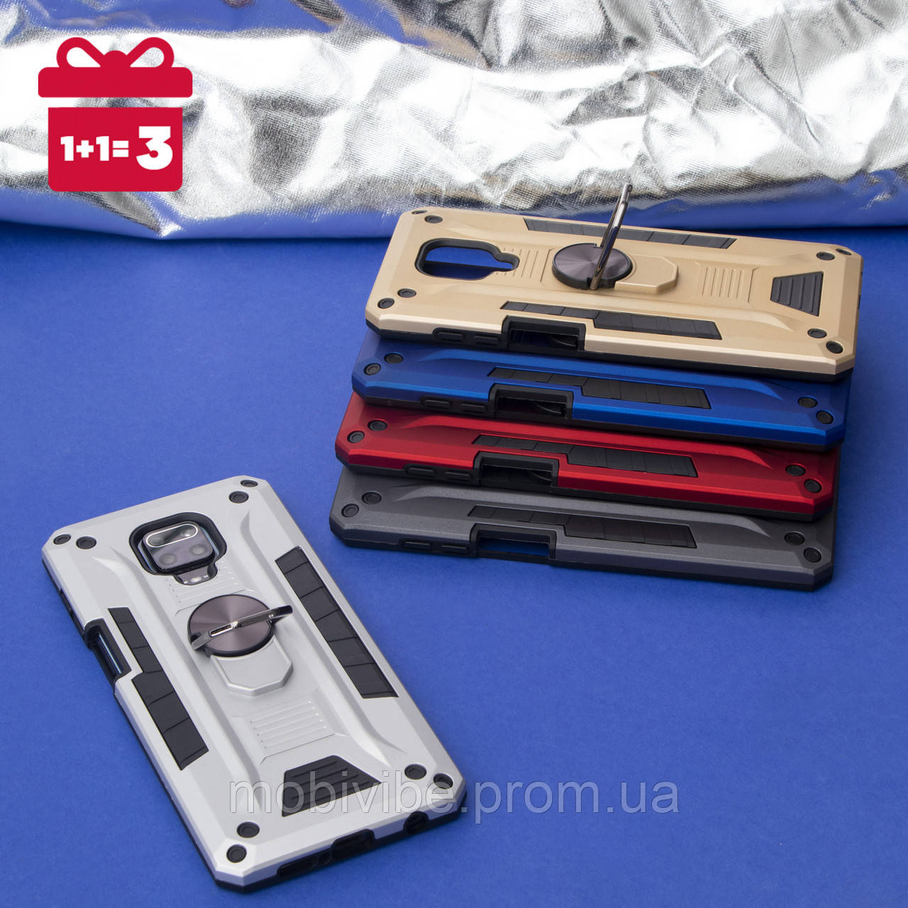 

Чехол Robot Case with ring для Apple Iphone 11 Pro Стальной 2020000155461