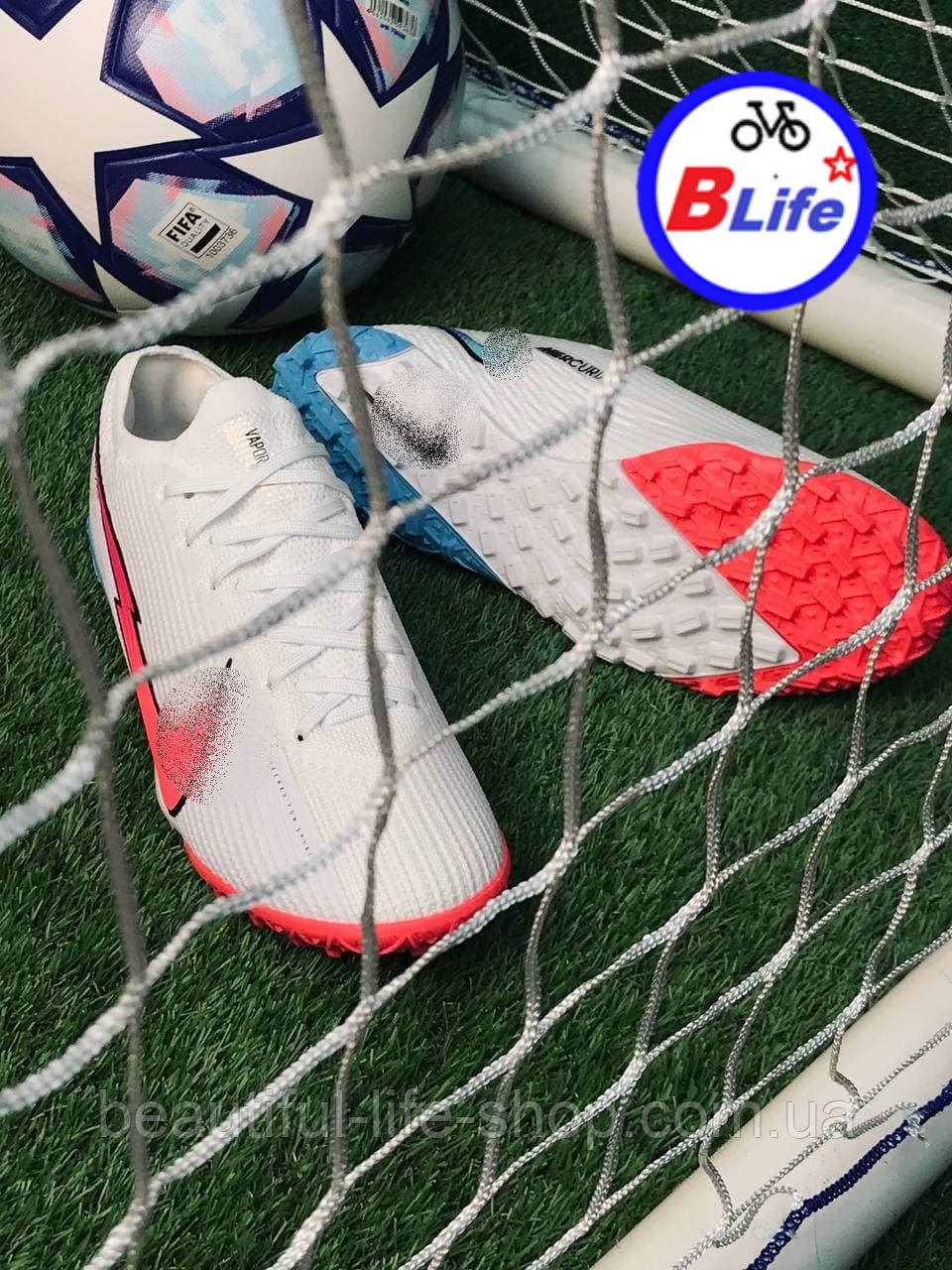 

Футбольные сороконожки N Mercurial Vapor 13 Elite MDS FG/футбольная обувь Н меркуриал многошиповки/белые 45, Белый