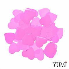 Конфетти сердечки розовые, 35 мм (50 г)