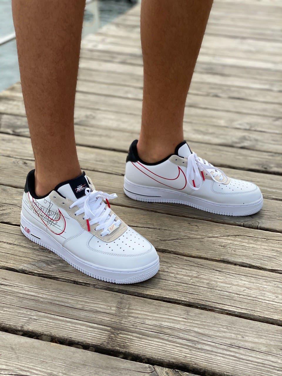 

Женские кроссовки Nike Air Force 1 Low Script Swoosh White / Найк Аир Форс Белый 39