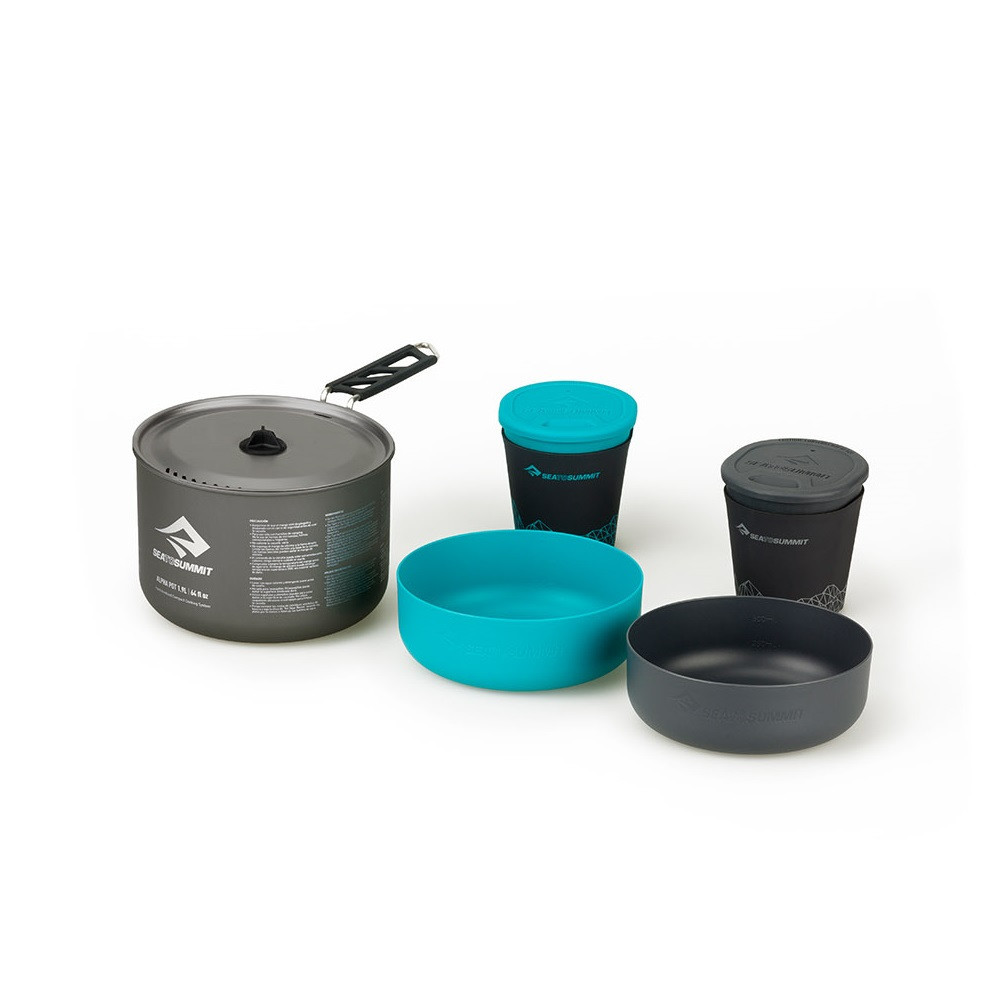 

Набір посуду Sea To Summit Alpha Cookset 2.1 Pacific 6 шт Blue/Grey (STS APOTACKSET2.1, Серый с голубым