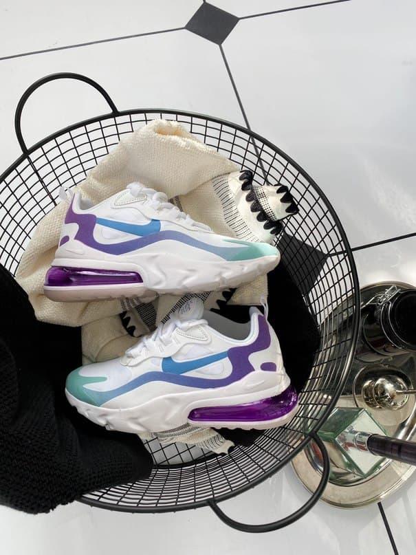 

Женские кроссовки Nike 270 React White Light Pink Blue, Найк 270 Реакт 39