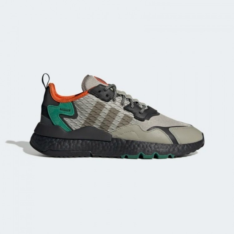 

Кроссовки Adidas Nite Jogger Sesame 43 Green, Серый с зеленым