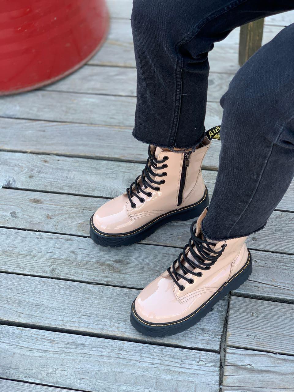 

Женские ботинки Dr. Martens Jadon Beige Fur, Др. Мартинс Джадон 41