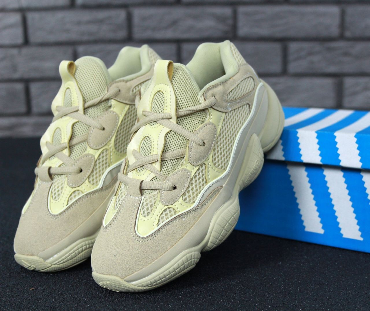 

Кроссовки Adidas Yeezy Boost 500 Lemon, Адидас Изи Буст 500
