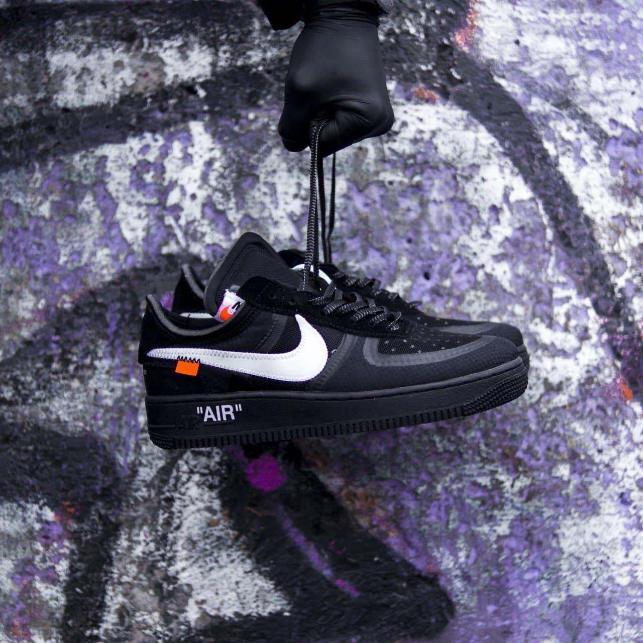 

Кроссовки Nike Air Force 1 Off-White Black, Найк Аир Форс 1 37