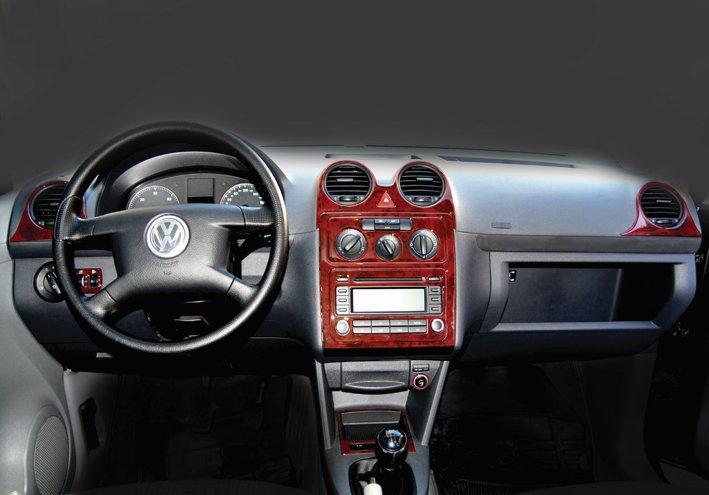 

Volkswagen Caddy 2004-2010 накладки на панель цвет карбон