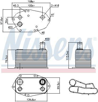 

Масляный радиатор BMW 7 (E38) / BMW 5 Touring (E39) / BMW X5 (E53) / BMW 3 (E46) 1994-2006 г.