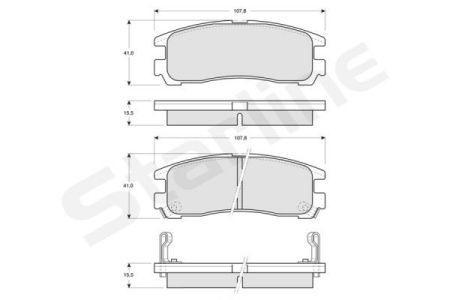 

Тормозные колодки к-кт. CHRYSLER SEBRING купе (FJ) / MITSUBISHI GALANT V 1987-2007 г.