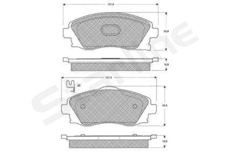 

Тормозные колодки к-кт. OPEL MERIVA A вэн (X03) / OPEL TIGRA TwinTop (X04) 2000-2012 г.