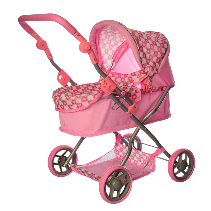 

Коляска для куклы Kronos Toys 9680 Розовая int9680, КОД: 961409