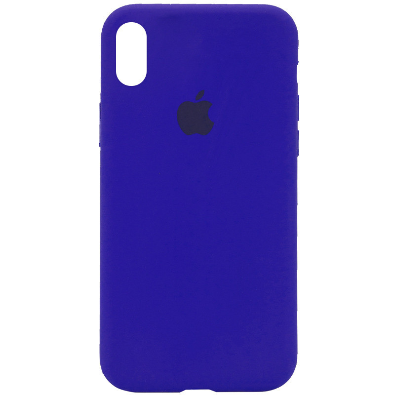 

Чехол Silicone Case Full Protective (AA) для Apple iPhone XS Max (6.5"), Синий / shiny blue