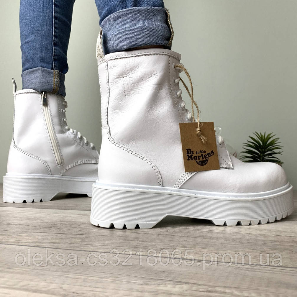 

Женские ботинки в стиле Dr.Martens Jadon, кожа, белый, Китай 38