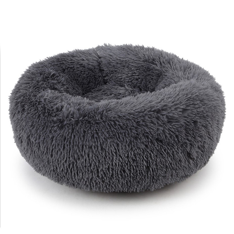 

Лежак пуфик для котов, собак круглый Taotaopets 552201 XL Dark Grey