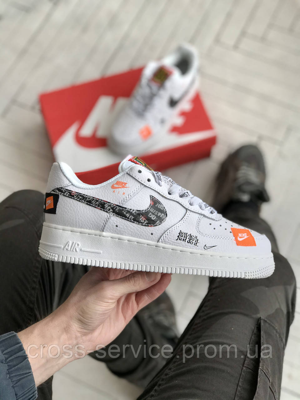 

Кроссовки женские Nike Air Force 1 найк аир форс белые кеды найки форси крассовки кроссы светлые 39, Белый