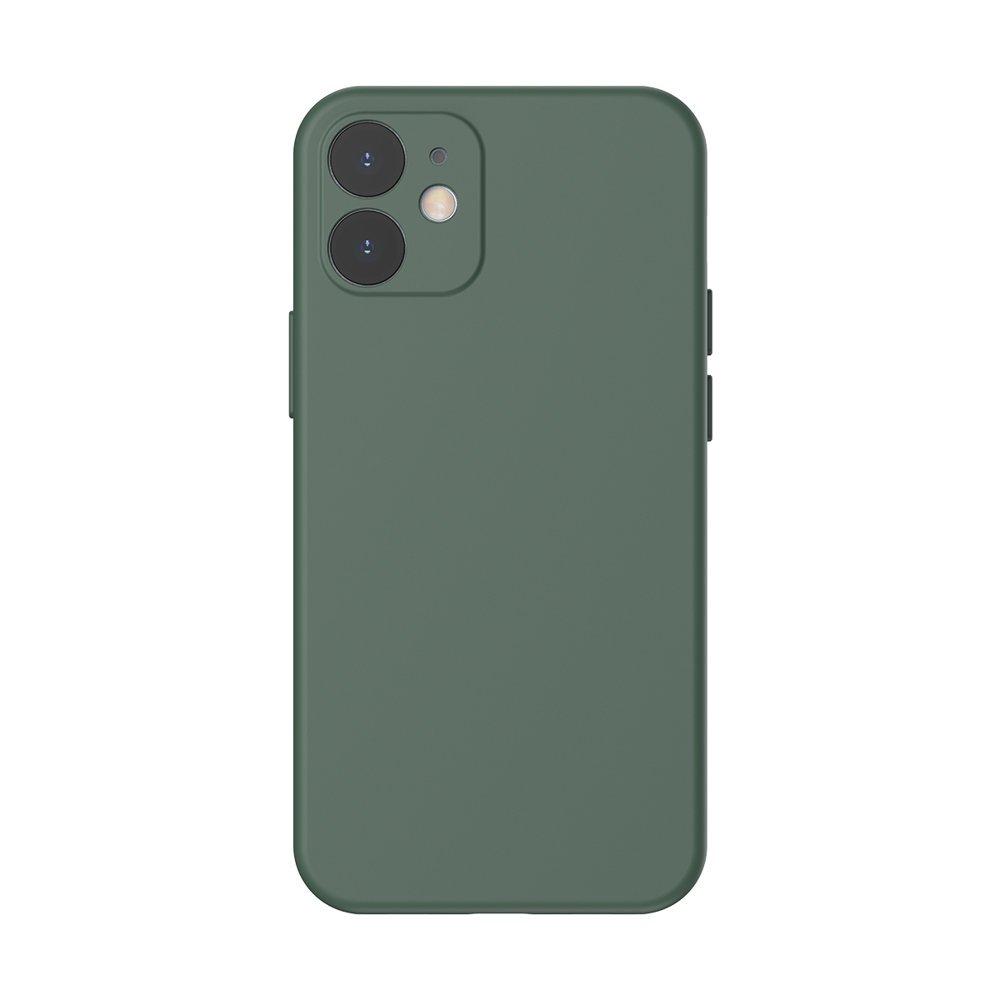 

Чехол Baseus для iPhone 12 Liquid Silica Gel, Dark green (WIAPIPH61N-YT6A), Темно-зеленый