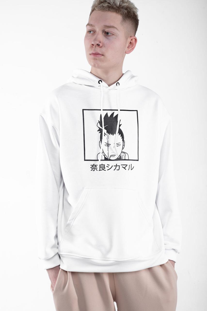 

Худи оверсайз унисекс Taboo Kyiv Shikamaru Nara White, Оливковый