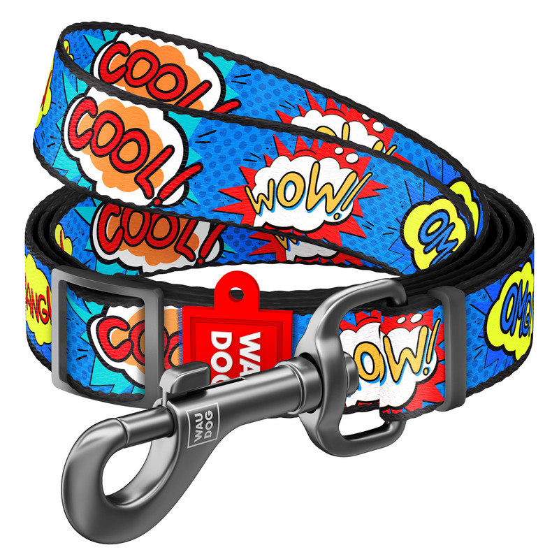 

Поводок WAUDOG Nylon ВАУ нейлон разноцветный регулируемый 5308 (4823089325750)
