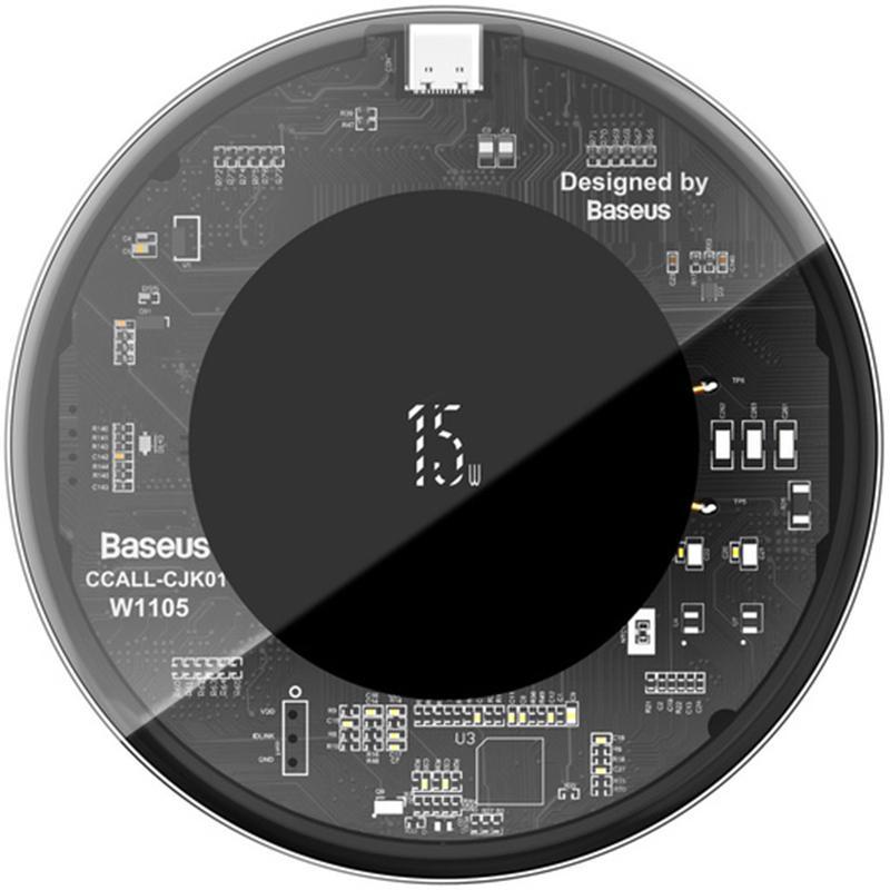 

Беспроводное зарядное устройство Baseus Simple WXJK-BA02 Transparent, Черный