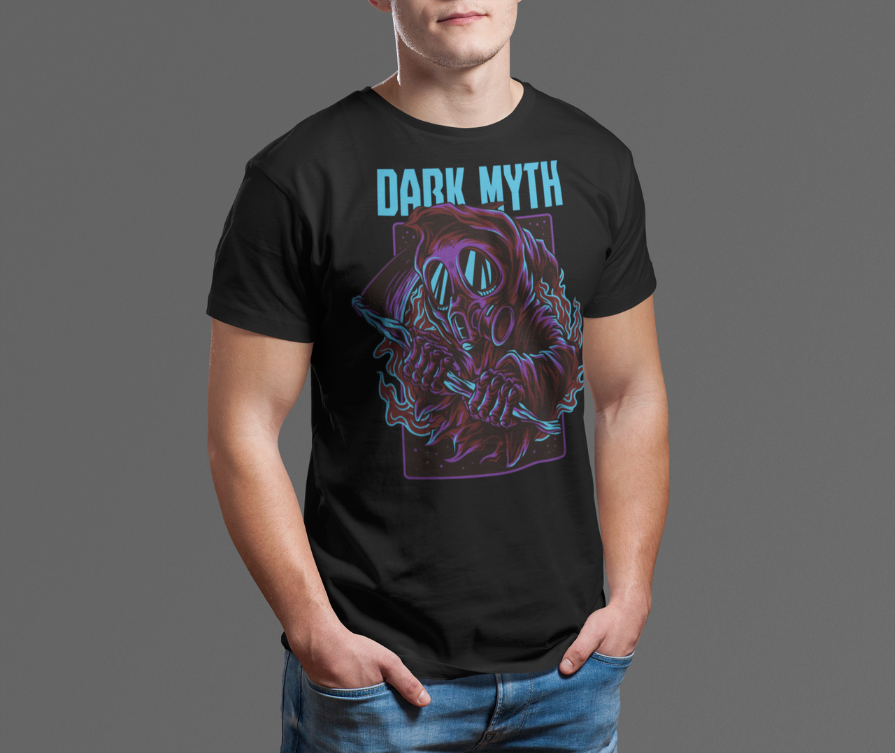 

Футболка с принтом Dark Myth