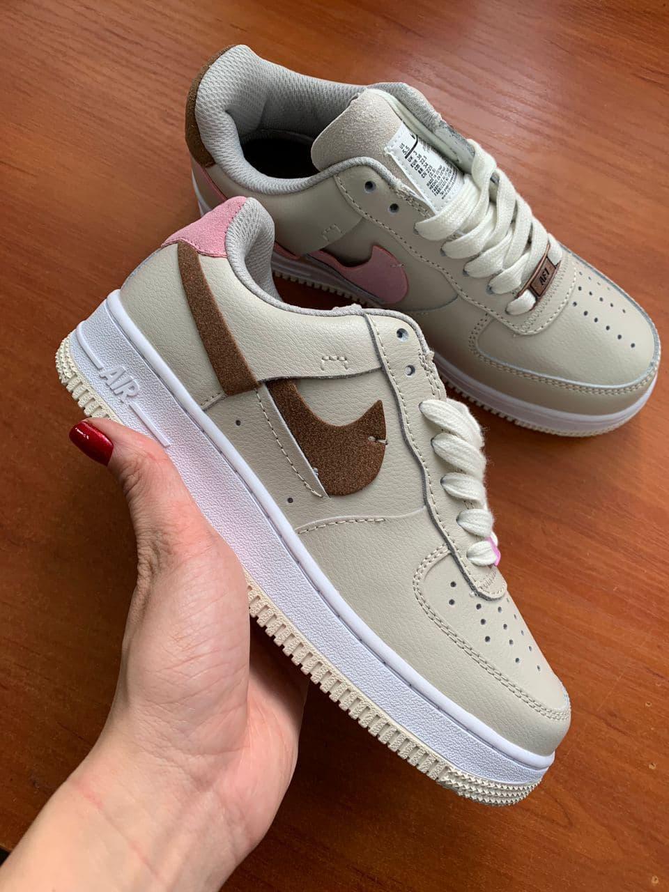 

Женские кроссовки Nike Air Force 1 LX wmns Beige / Найк Аир Форс Бежевые 37, Бежевый