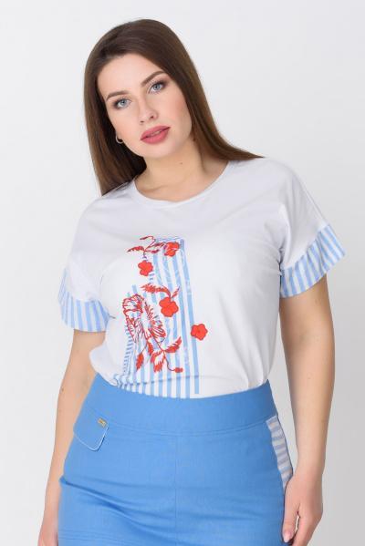 

Футболка ТМ"RicaMare" 2XL белый XL