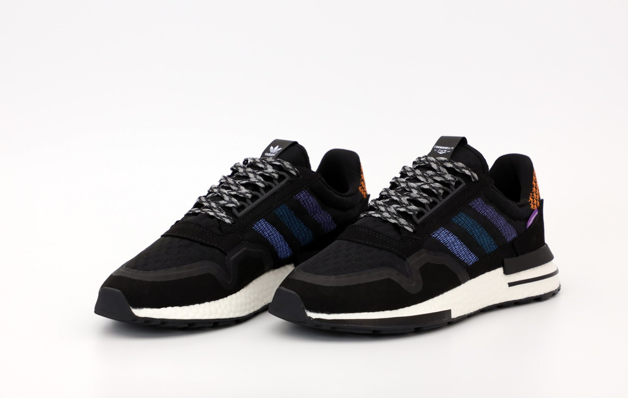 

Мужские черные Кроссовки Adidas ZX Flux 500 43, Черный