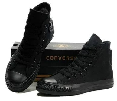 

Кеды высокие Converse ALL STAR / Размеры (36-39, 41-46) / Конверс / Мужские / Женские Полностью черные 43, Черно-белый